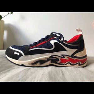 Sandro Sneakers with Flames on the Sole